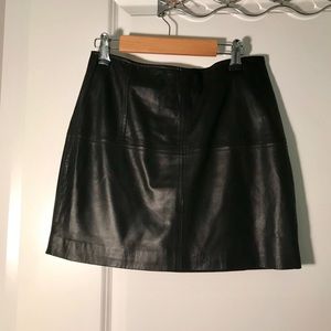 Asos leather miniskirt